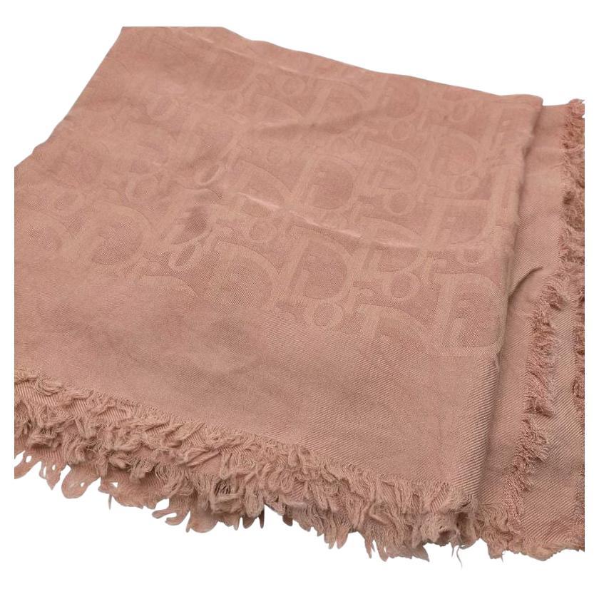 Toile de Jouy Sauvage 90 Square Scarf Ivory and Pink Silk Twill  DIOR CY